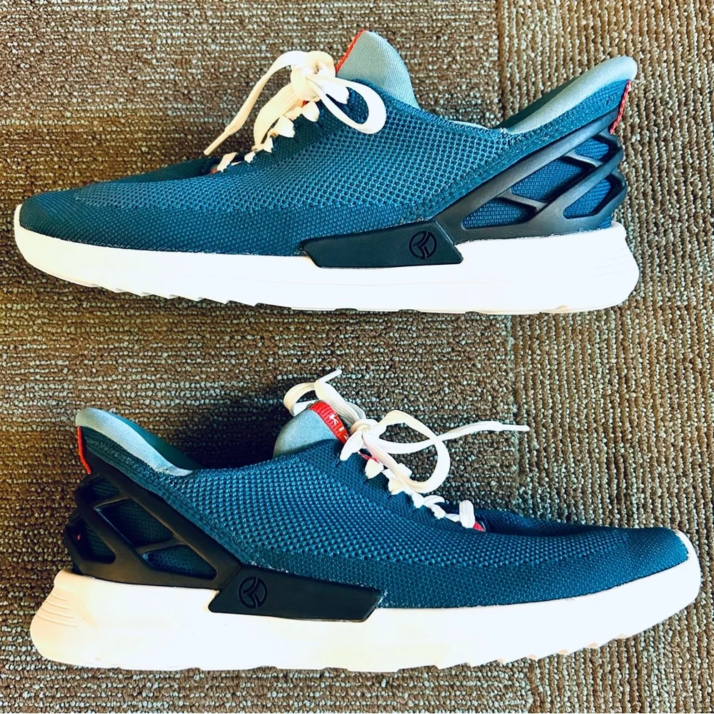 Kizik Deep Sea Blue Athens Slip On Hands Free Casual Sneakers Women 8 Men 6.5 - Picture 4 of 11
